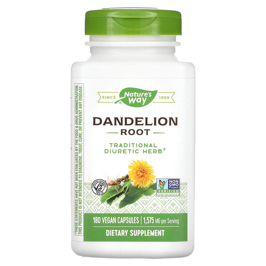 Nature's Way-Dandelion Root-1,575 mg-180 Vegan Capsules (525 mg per Capsule)