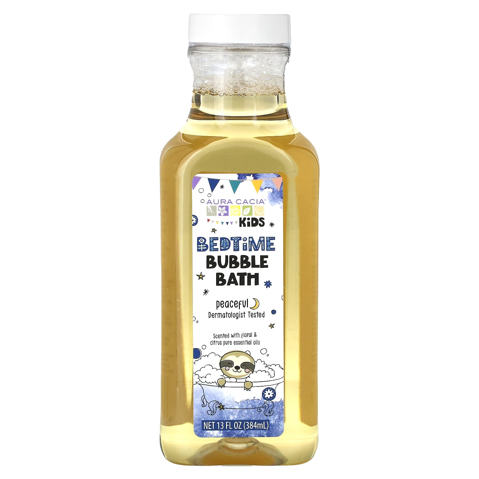 Aura Cacia-Kids-Bedtime Bubble Bath-Peaceful -13 fl oz (384 ml)