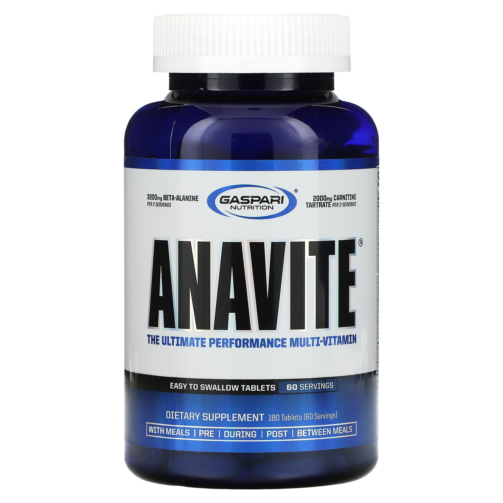 Gaspari Nutrition-ANAVITE-The Ultimate Performance Multi-Vitamin-180 Tablets