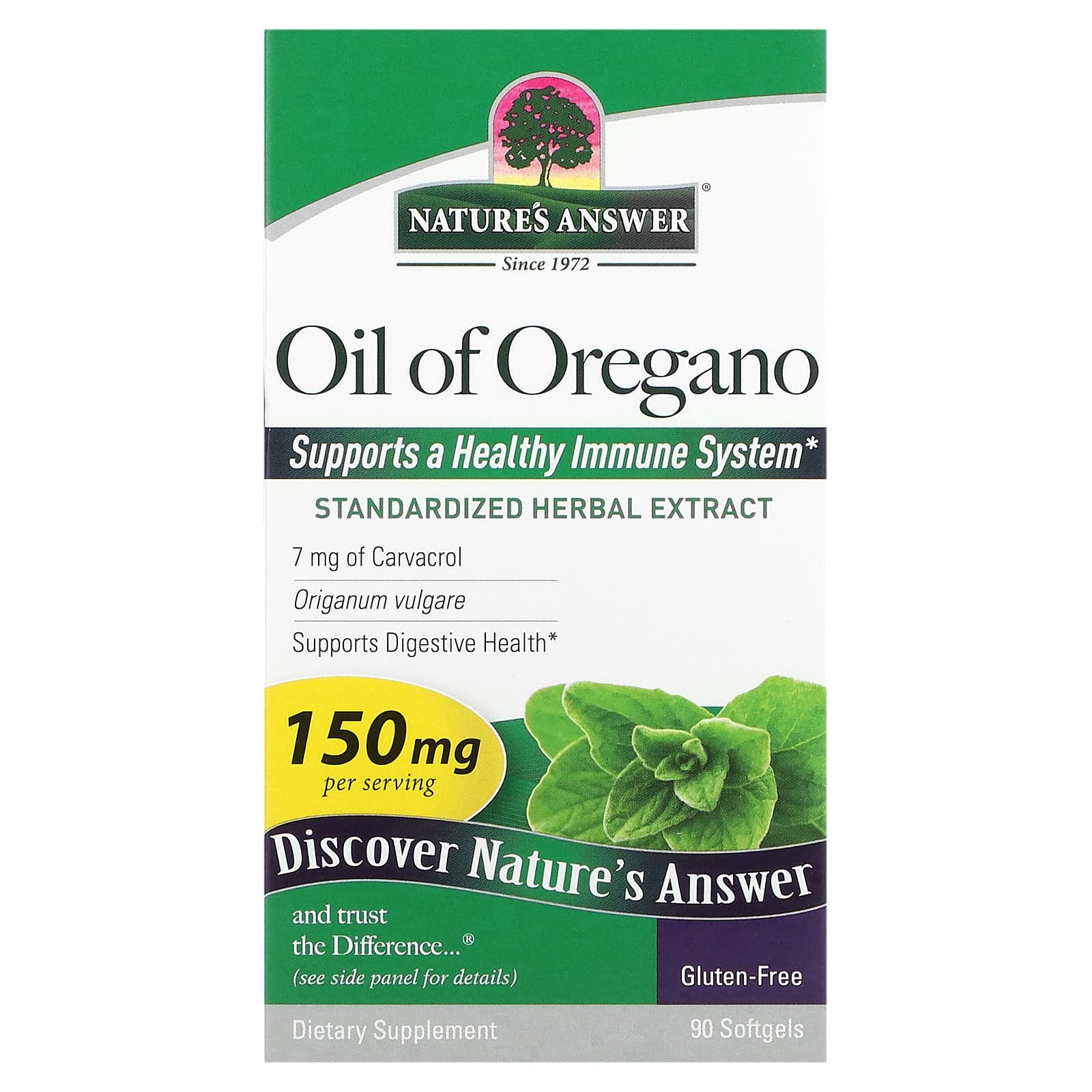 Nature's Answer-Oil of Oregano-150 mg-90 Softgels