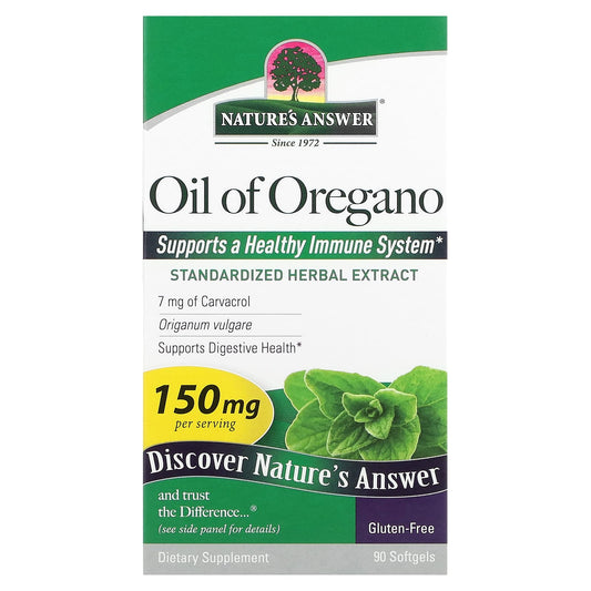 Nature's Answer-Oil of Oregano-150 mg-90 Softgels