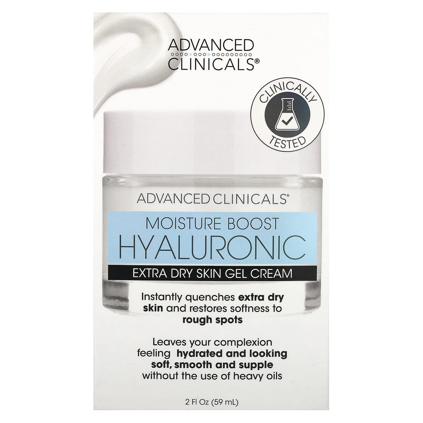 Advanced Clinicals, Moisture Boost Hyaluronic, Extra Dry Skin Gel Cream , 2 fl. oz. (59 ml)