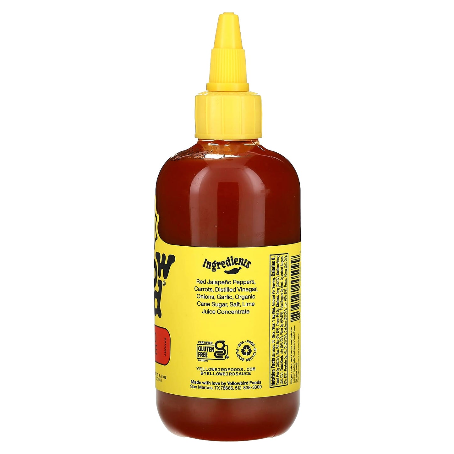 Yellowbird Sauce, Jalapeno Hot Sauce , 9.8 oz (278 g)