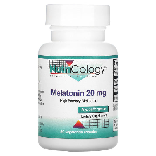 Nutricology-Melatonin-20 mg-60 Vegetarian Capsules