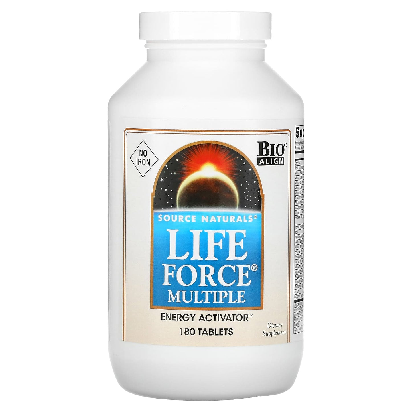 Source Naturals-Life Force Multiple-No Iron-180 Tablets