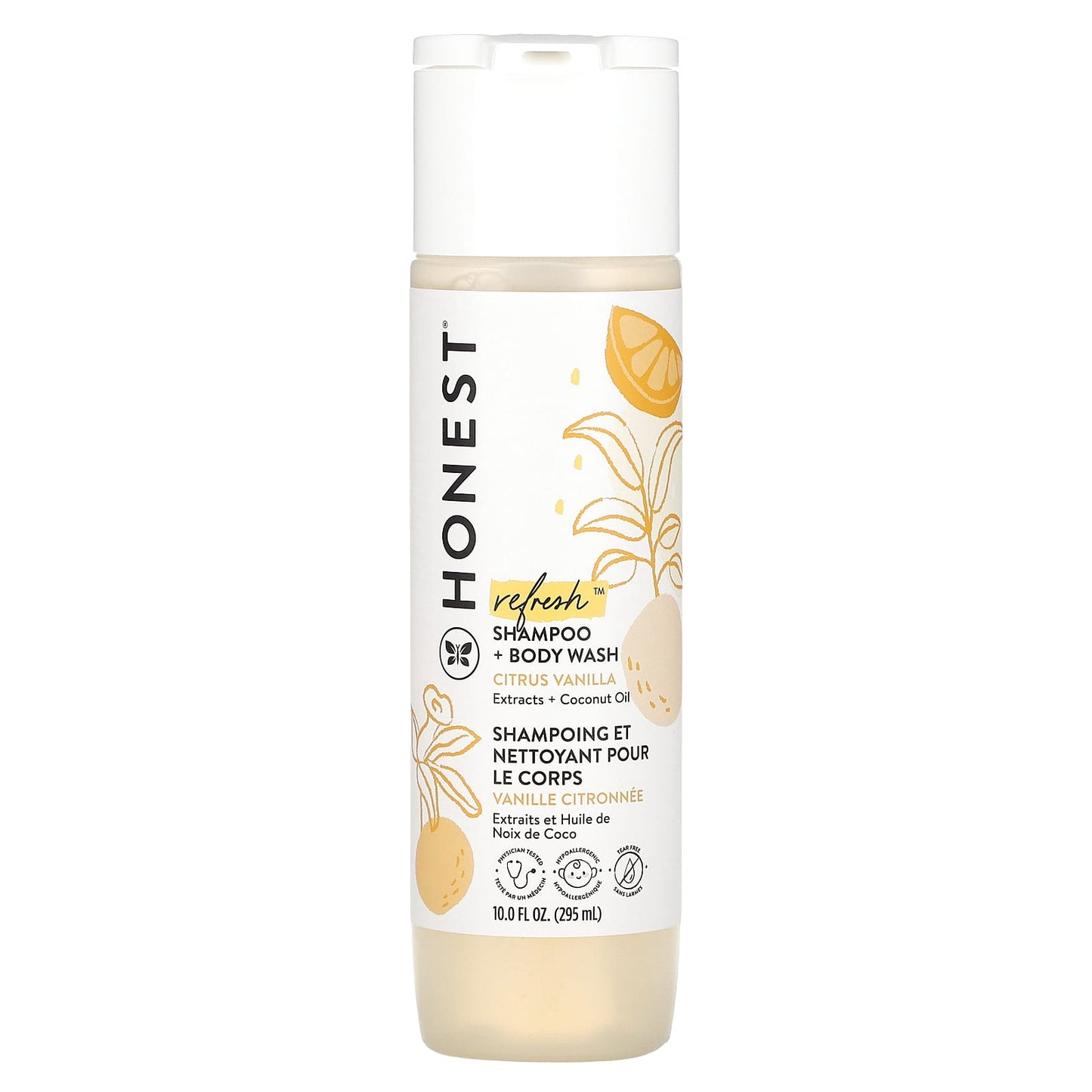 The Honest Company-Refresh Shampoo + Body Wash-Citrus Vanilla -10 fl oz (295 ml)