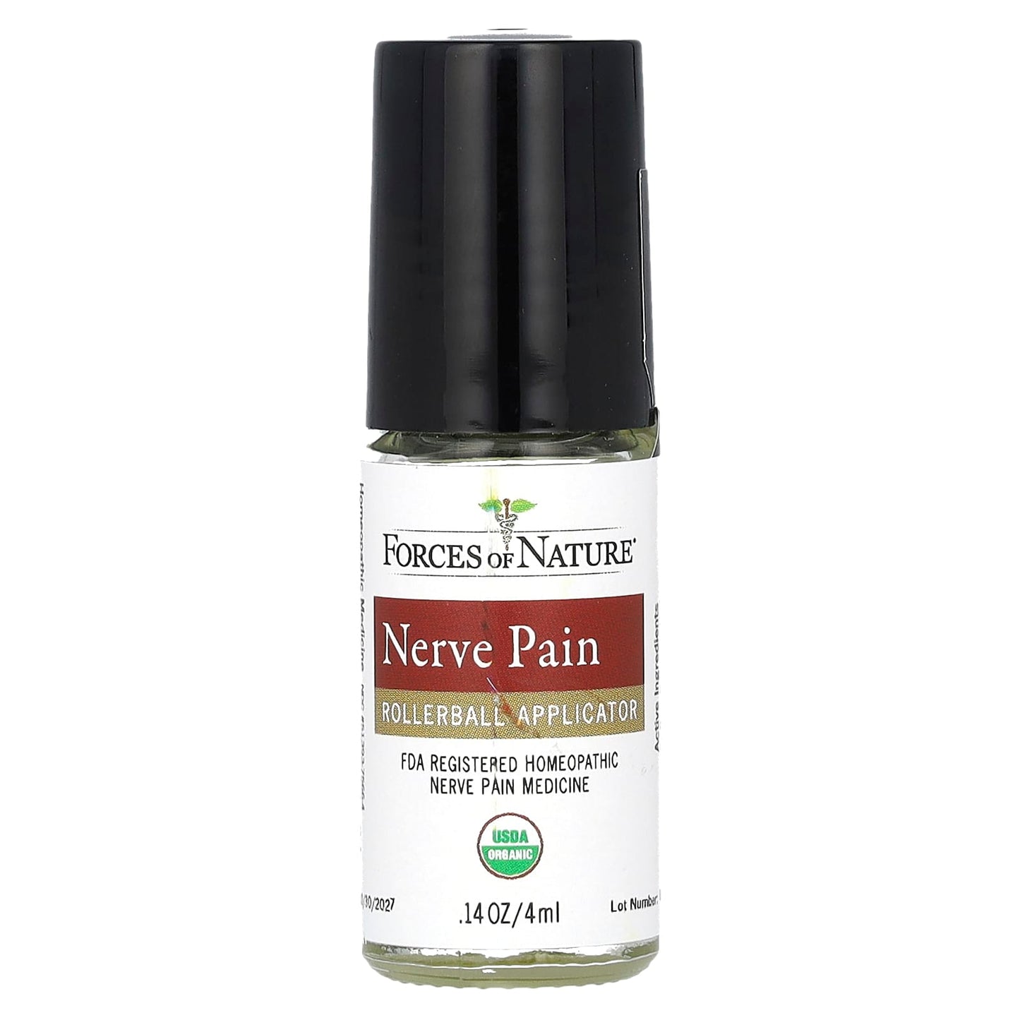 Forces of Nature, Nerve Pain, Roll-On Applicator, 0.14 fl oz (4 ml)