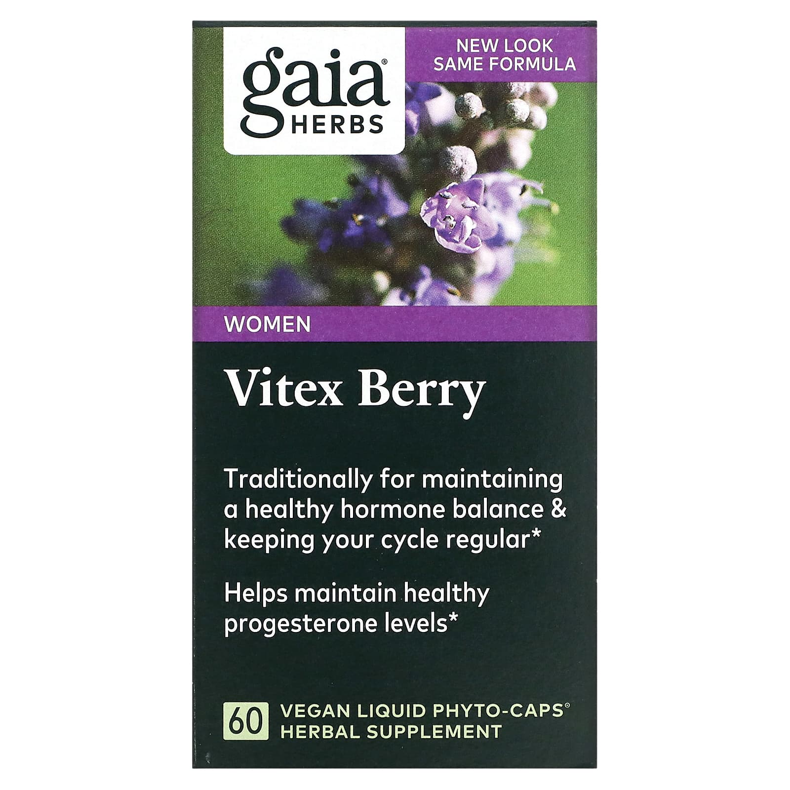 Gaia Herbs-Vitex Berry for Women-60 Vegan Liquid Phyto-Caps