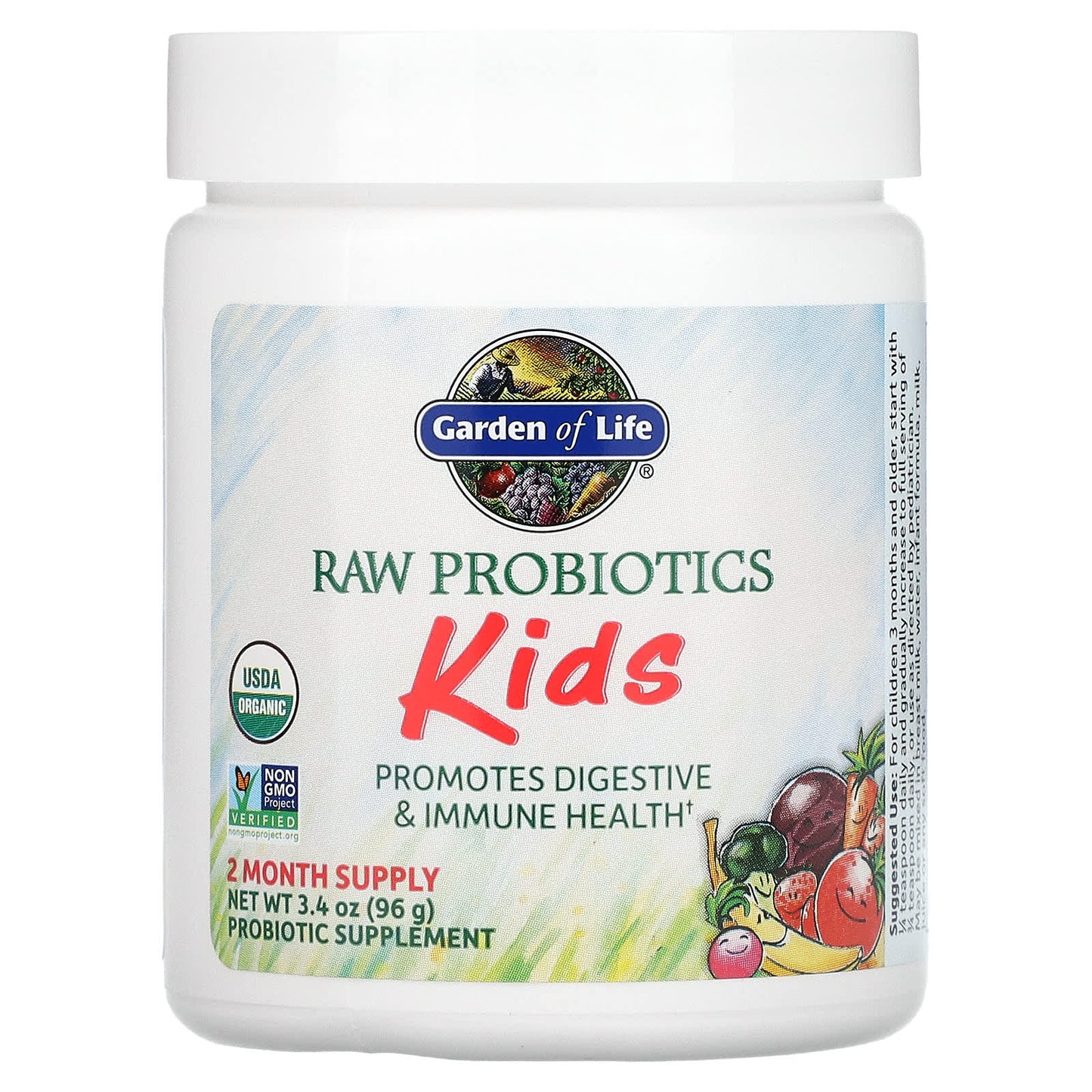 Garden of Life, RAW Probiotics, Kids, 5 Billion CFU, 3.4 oz (96 g)