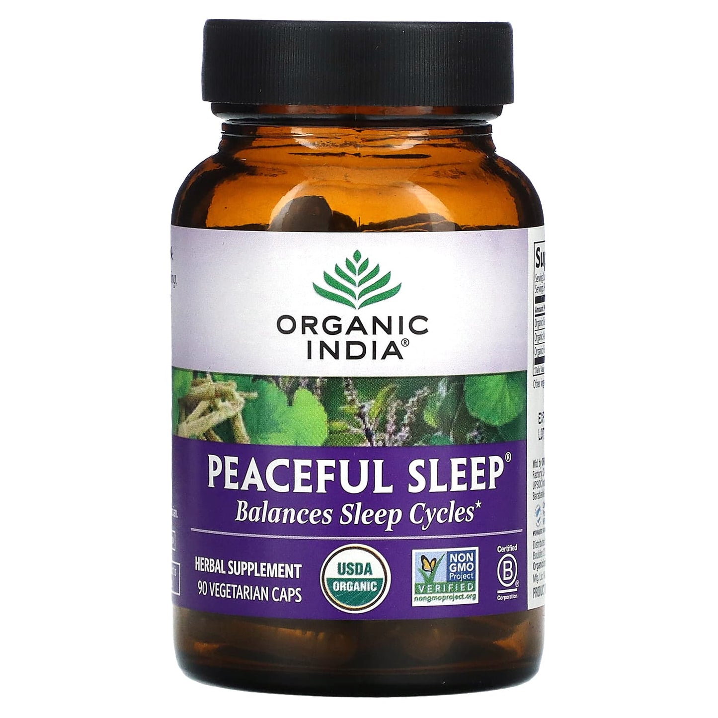 Organic India-Peaceful Sleep-90 Vegetarian Caps