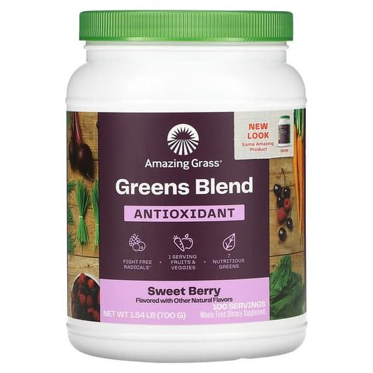 Amazing Grass-Green Blend-Antioxidant-Sweet Berry-1.54 lb (700 g)