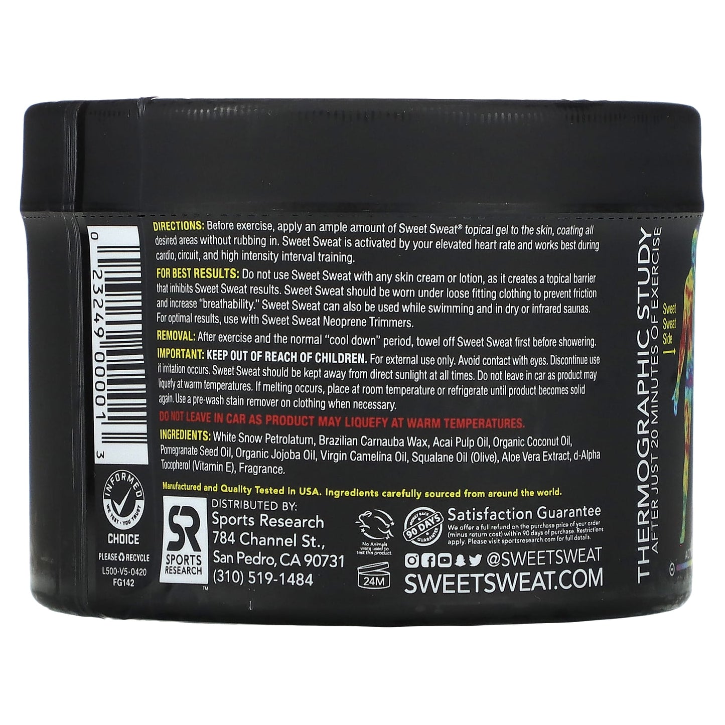 Sports Research, Sweet Sweat, Workout Enhancer, 6.5 oz (184 g)