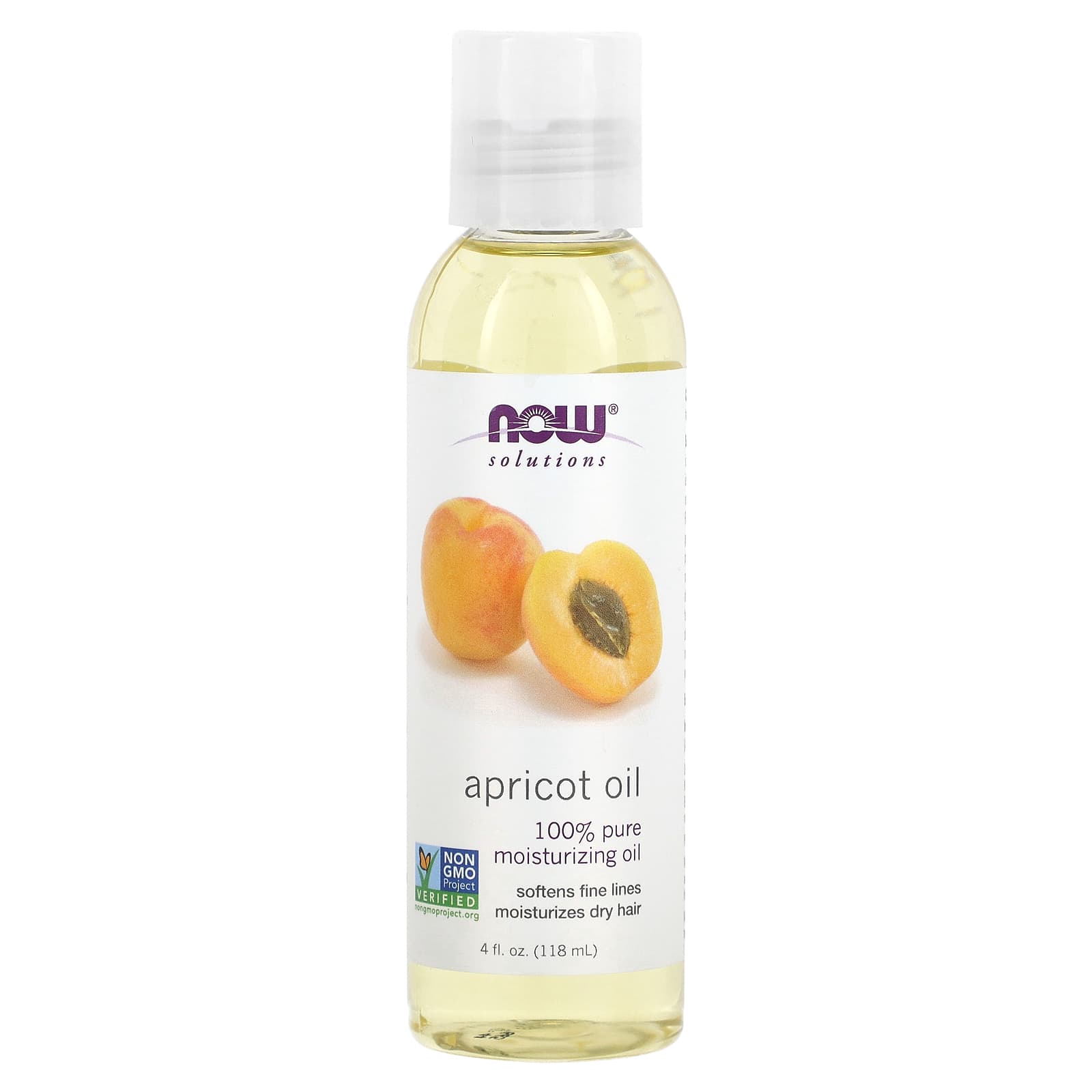 NOW Foods-Solutions-Apricot Oil-4 fl oz (118 ml)