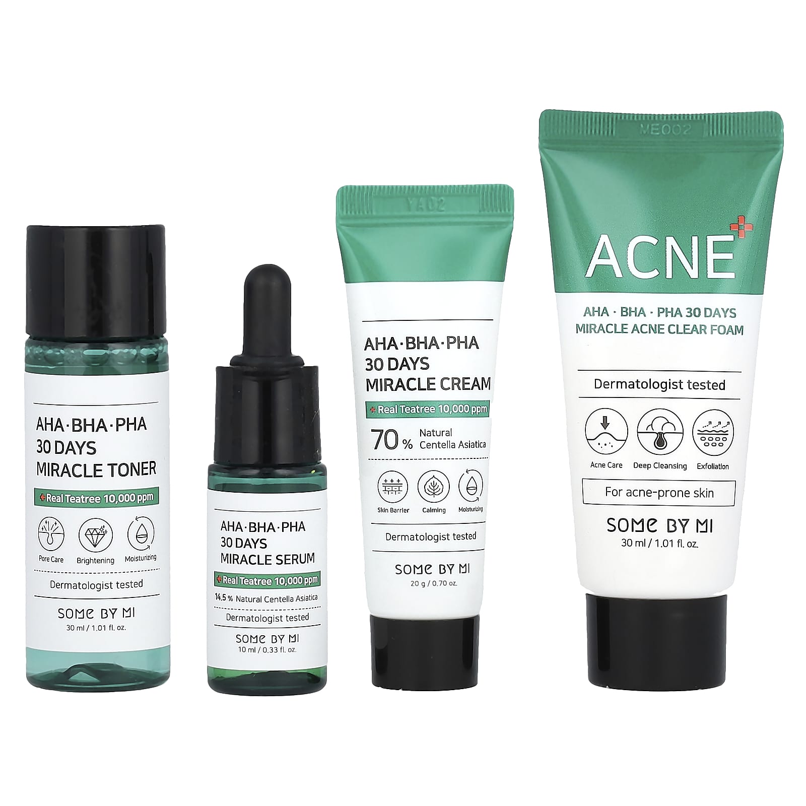 SOME BY MI-AHA. BHA. PHA 30 Days Miracle AC SOS Kit-Edition-4 Piece Kit