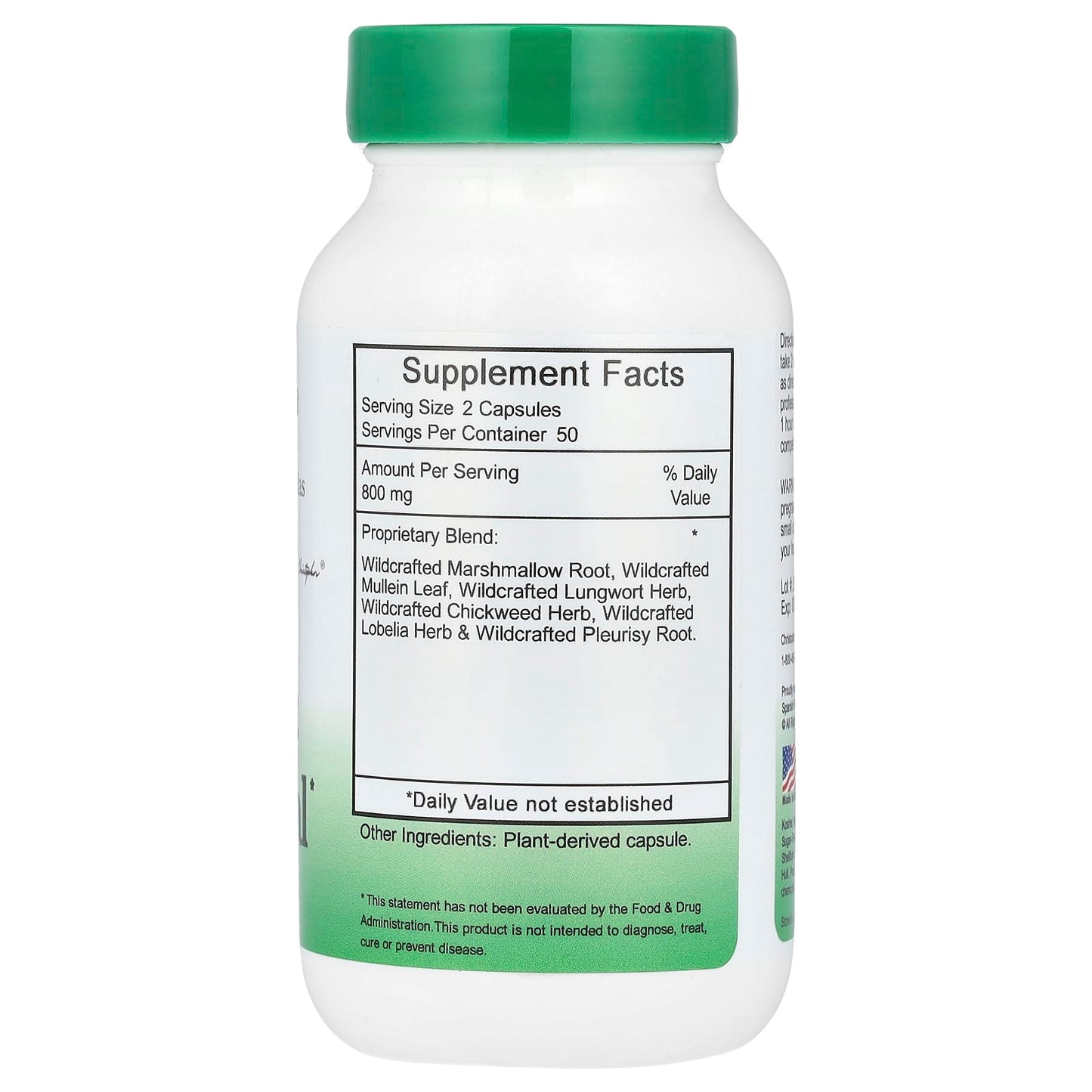 Christopher's Original Formulas, Lung and Bronchial, 400 mg, 100 Vegetarian  Caps