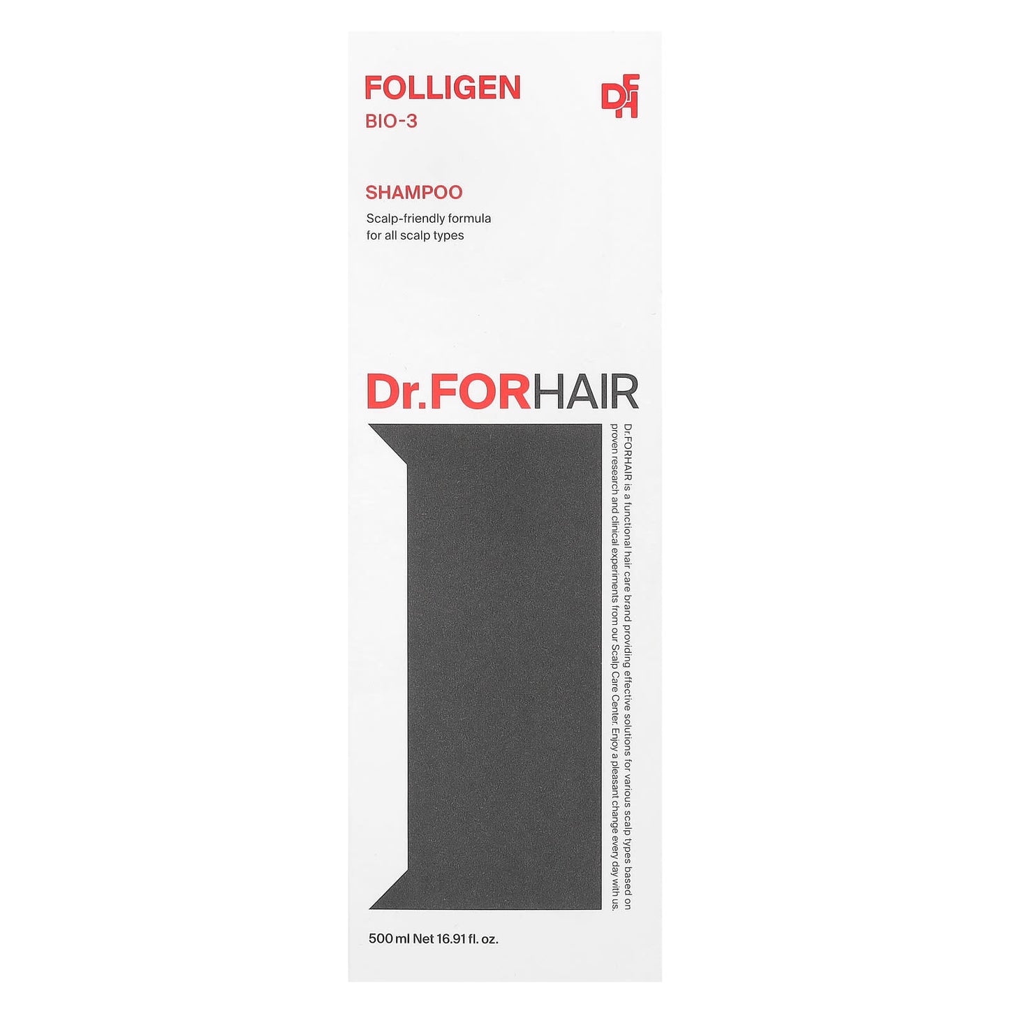 Dr.ForHair, Folligen Shampoo, Bio-3 , 16.91 fl oz (500 ml)