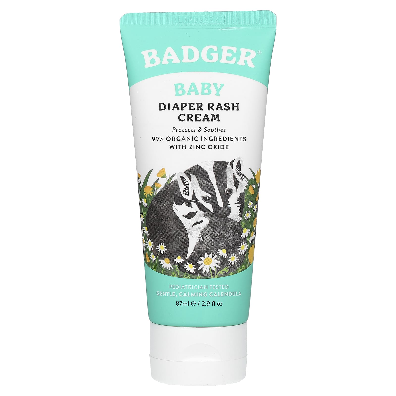 Badger Company-Baby Diaper Rash Cream-Calendula-2.9 fl oz (87 ml)