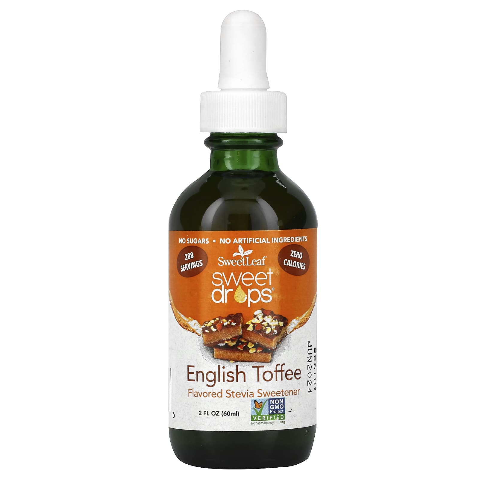 Wisdom Natural-SweetLeaf-Sweet Drops-English Toffee-2 fl oz (60 ml)