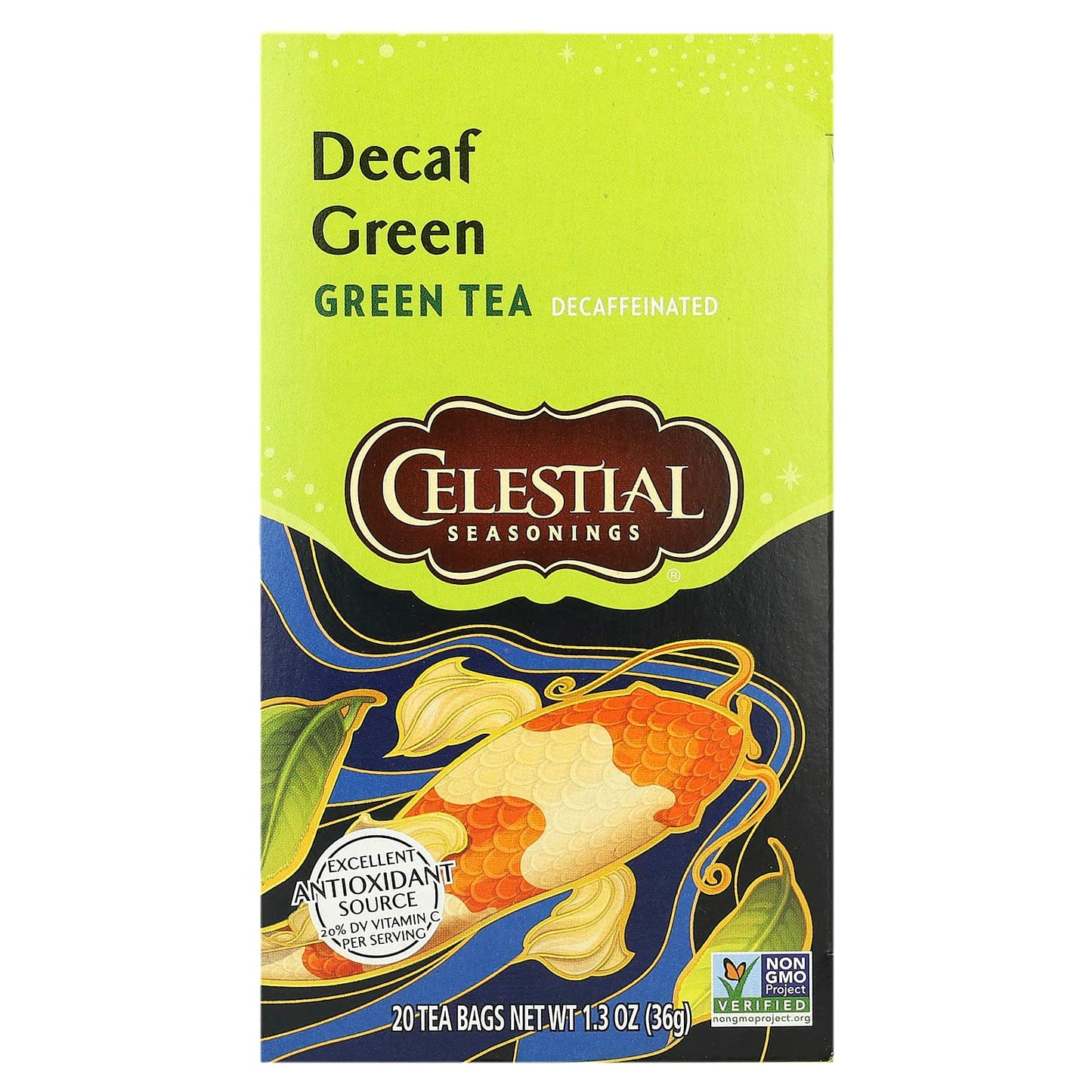 Celestial Seasonings-Green Tea-Decaf -20 Tea Bags-1.3 oz (36 g)