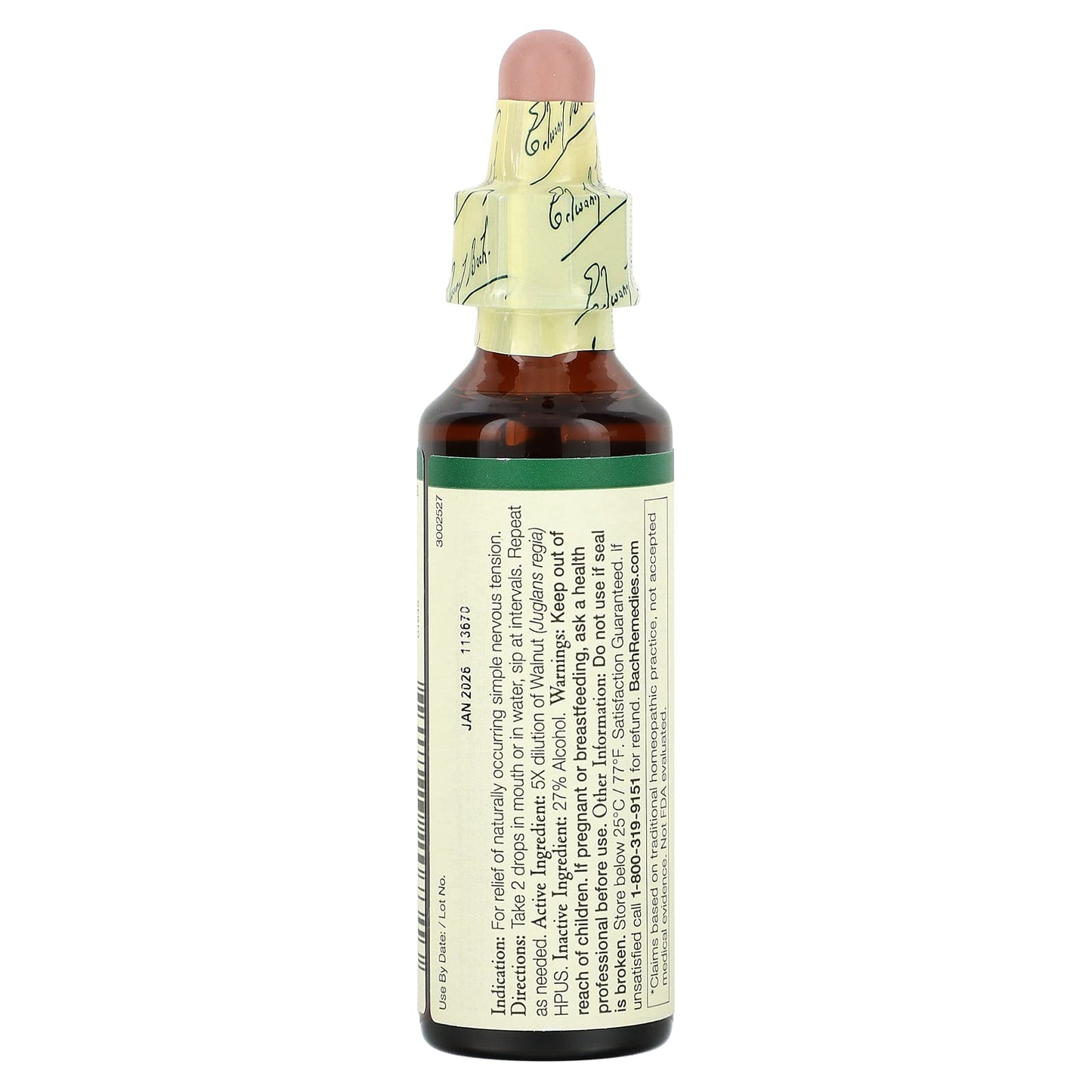 Bach, Original Flower Remedies, Walnut, 0.7 fl oz (20 ml)