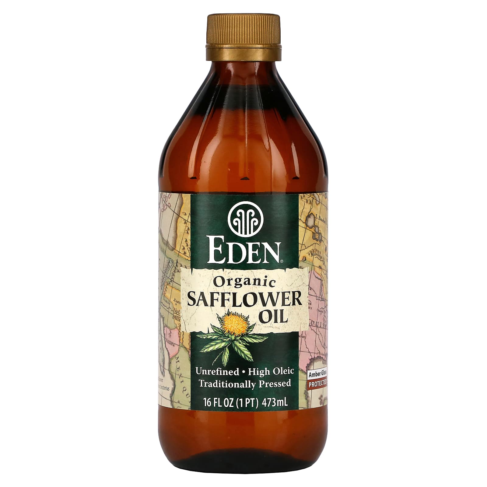 Eden Foods-Organic Safflower Oil-Unrefined-16 fl oz (473 ml)