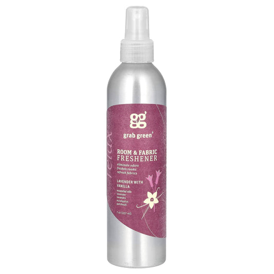 Grab Green-Room & Fabric Freshener-Lavender with Vanilla-7 oz (207 ml)