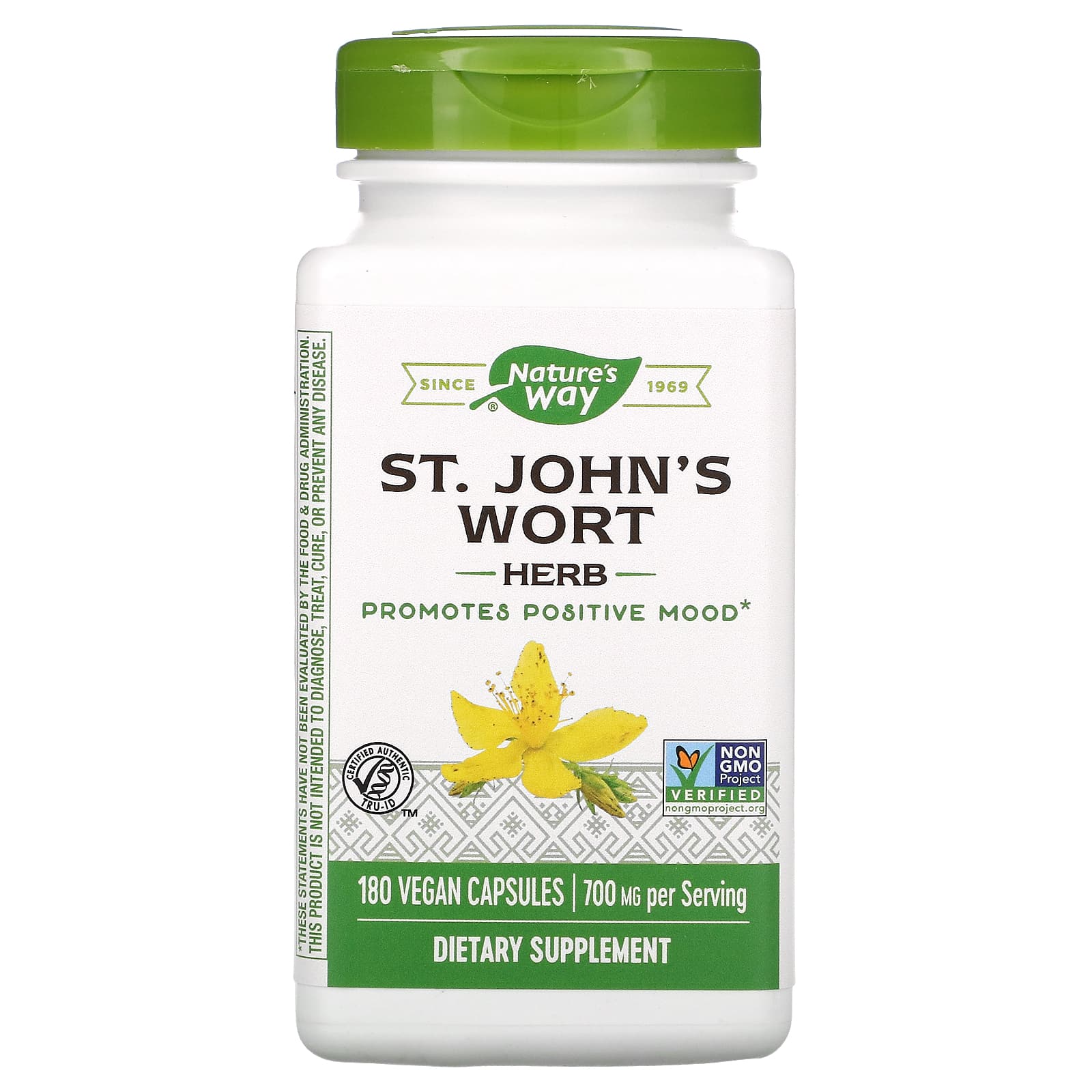 Nature's Way-St. John's Wort Herb-700 mg-180 Vegan Capsules (350 mg per Capsule)