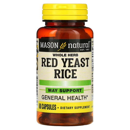 Mason Natural-Whole Herb Red Yeast Rice-60 Capsules