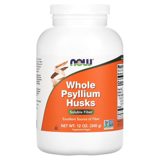 NOW Foods-Whole Psyllium Husks-12 oz (340 g)