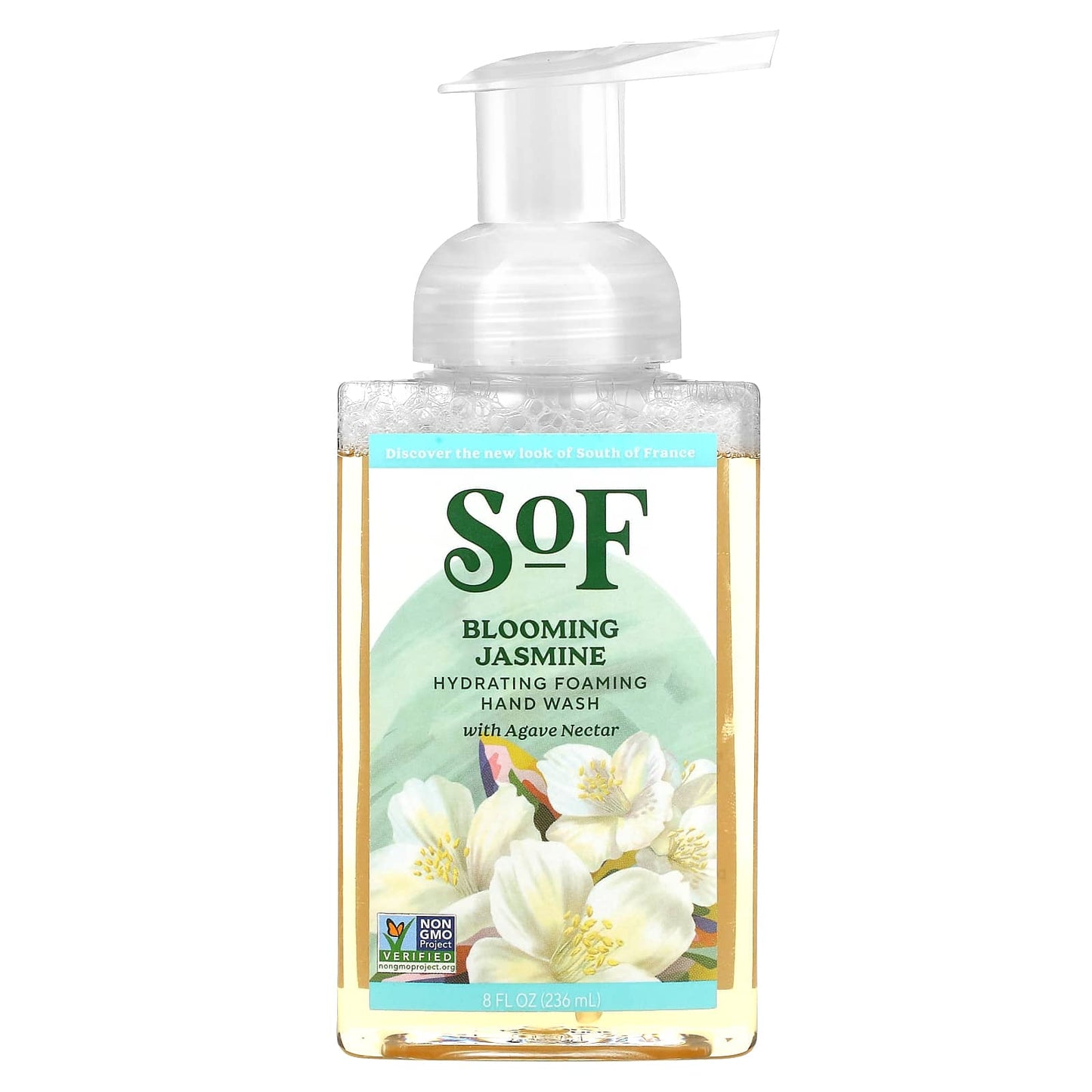 SoF-Hydrating Foaming Hand Wash with Agave Nectar-Blooming Jasmine-8 fl oz (236 ml)