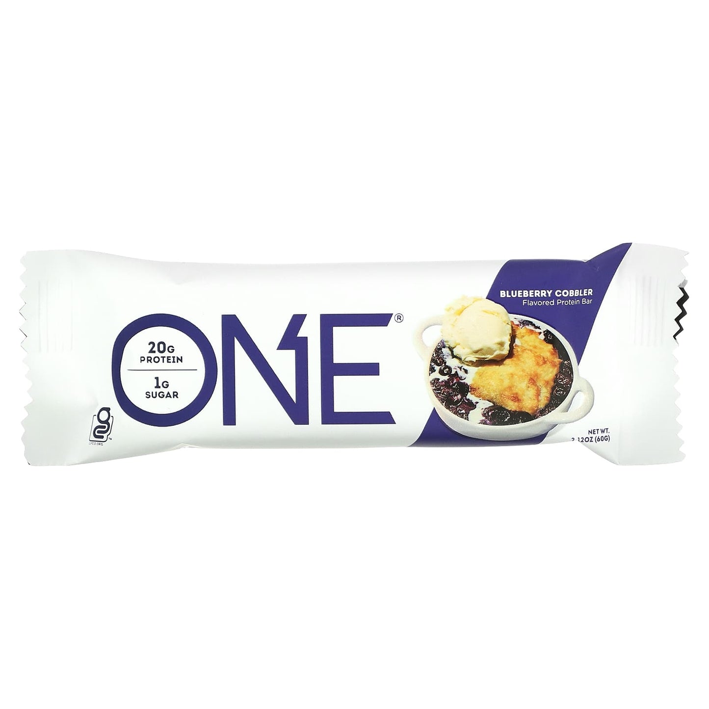 One Brands, ONE Bar, Blueberry Cobbler, 12 Bars, 2.12 oz (60 g) Each