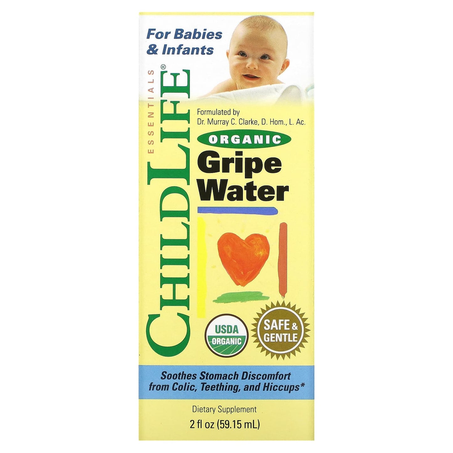 ChildLife Essentials-Organic Gripe Water-2 fl oz (59.15 ml)