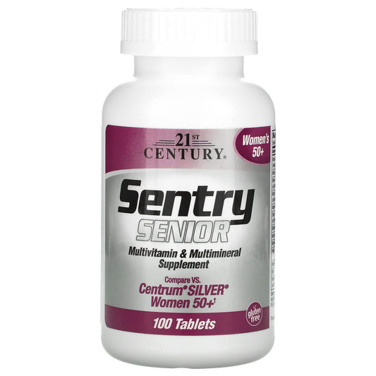 21st Century-Sentry Senior-Multivitamin & Multimineral Supplement-Women 50+-100 Tablets