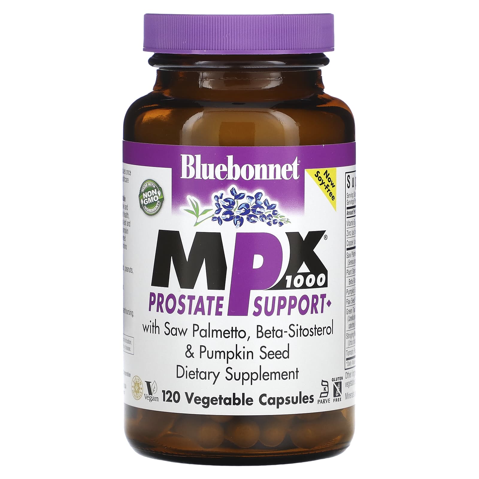 Bluebonnet Nutrition-MPX 1000-Prostate Support-120 Vegetable Capsules