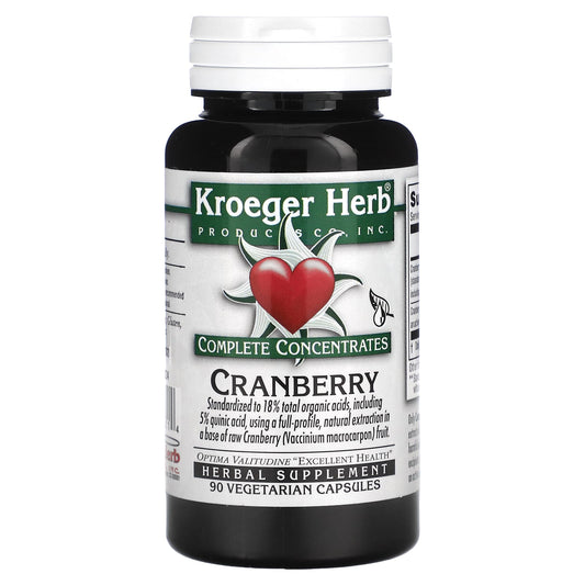 Kroeger Herb Co-Complete Concentrates-Cranberry-90 Vegetarian Capsules