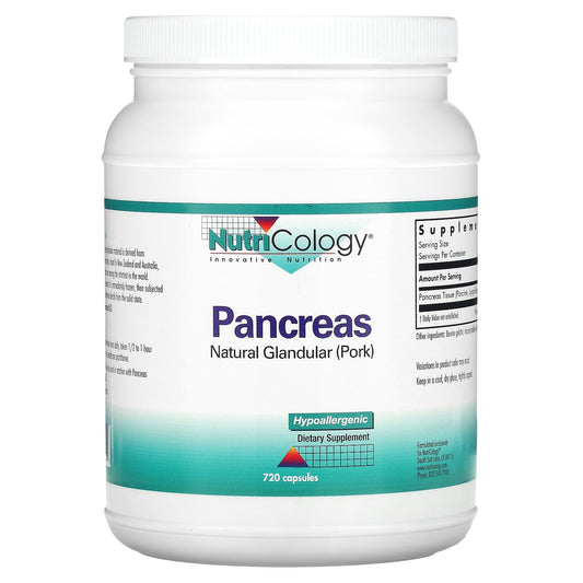 Nutricology-Pancreas-Natural Glandular (Pork)-720 Capsules