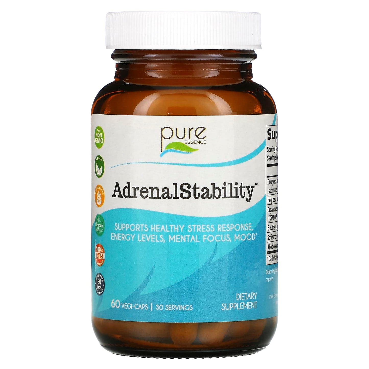 Pure Essence-AdrenalStability-60 Vegi-Caps