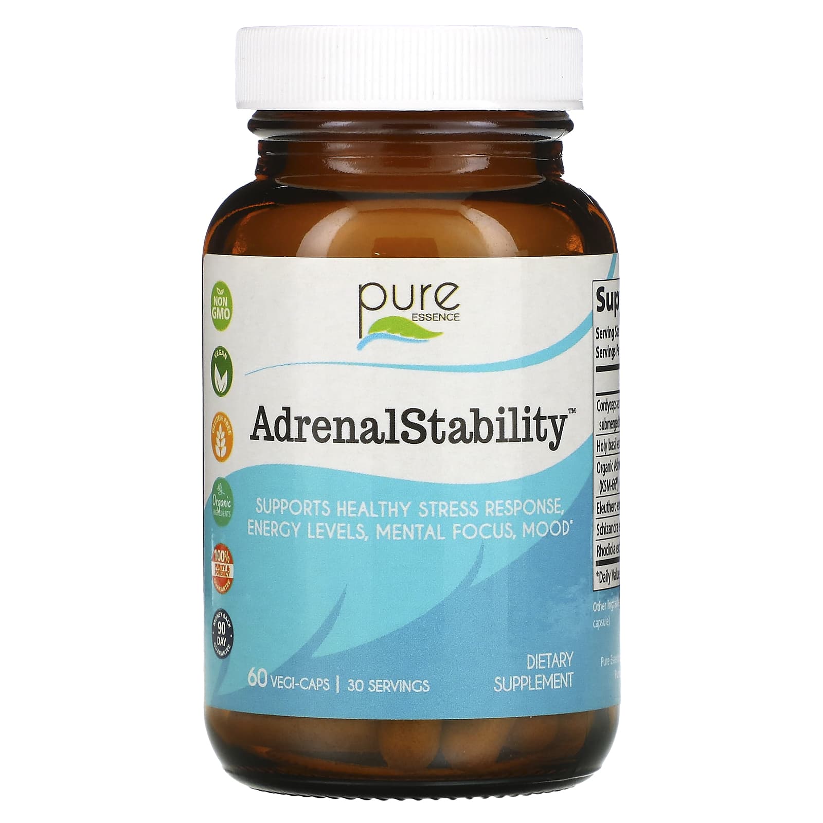 Pure Essence-AdrenalStability-60 Vegi-Caps