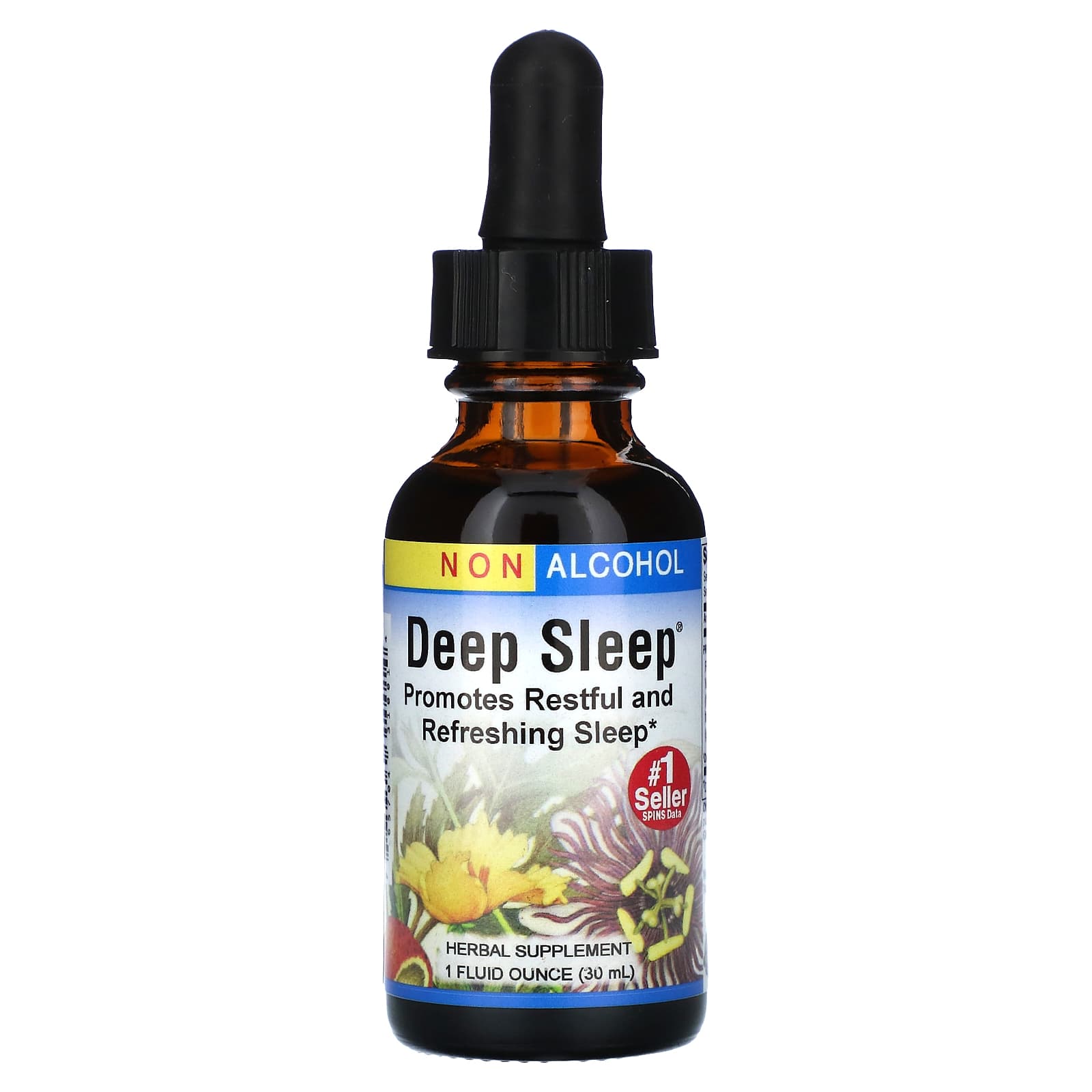 Herbs Etc.-Deep Sleep-Alcohol Free-1 fl oz (30 ml)