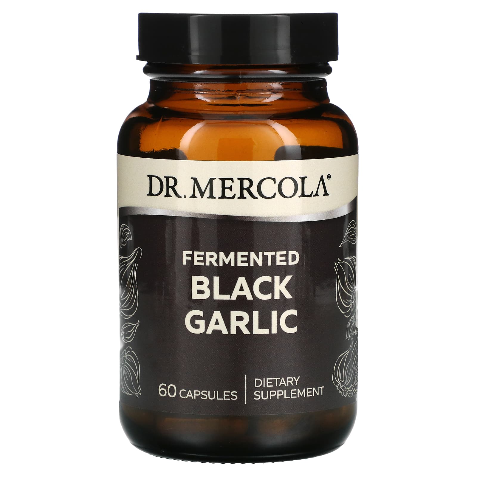 Dr. Mercola-Fermented Black Garlic-60 Capsules