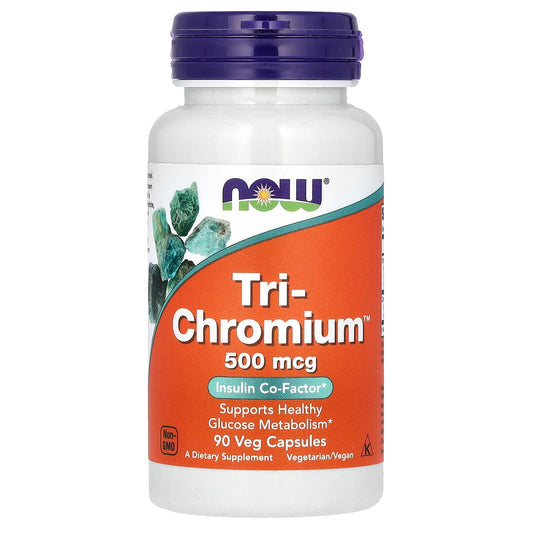 NOW Foods-Tri-Chromium-500 mcg-90 Veg Capsules