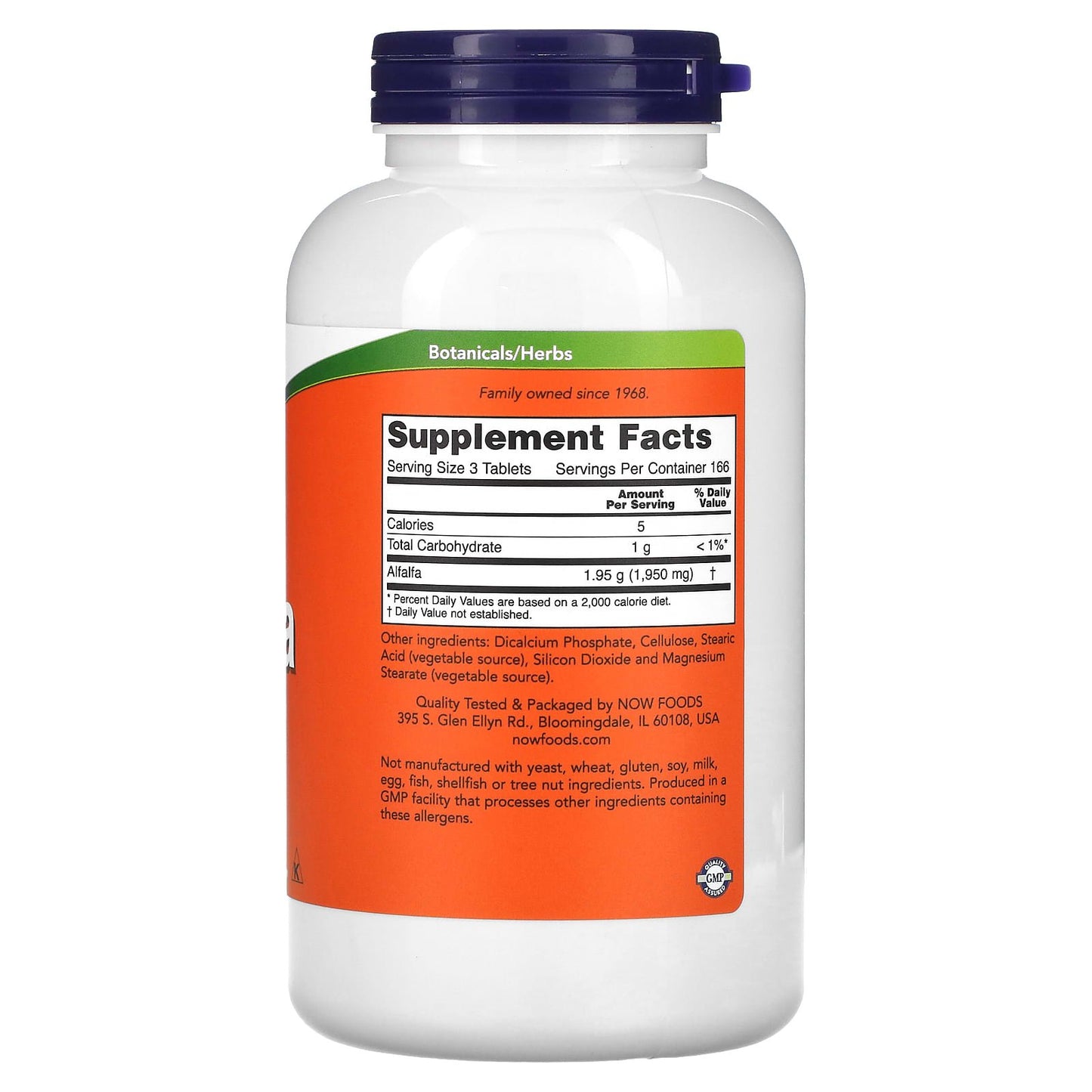 NOW Foods, Alfalfa, 650 mg, 500 Tablets