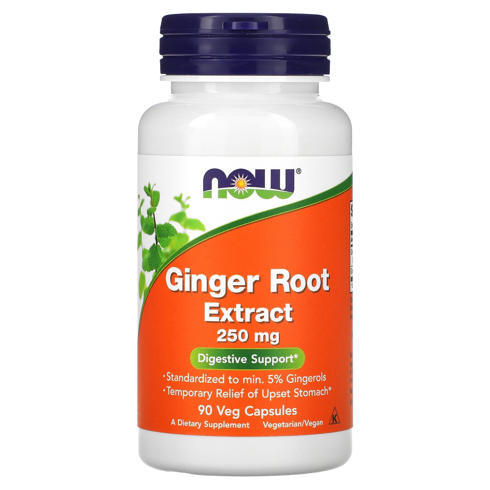 NOW Foods-Ginger Root Extract-250 mg-90 Veg Capsules