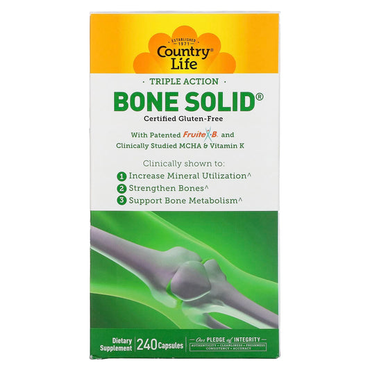 Country Life-Triple Action Bone Solid-240 Capsules