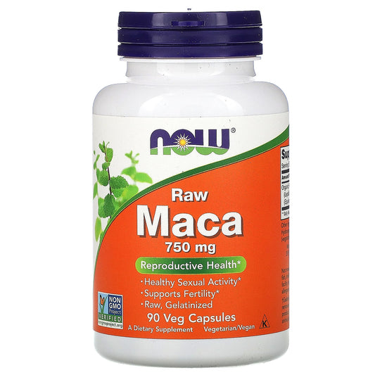 NOW Foods-Maca-Raw-750 mg-90 Veg Capsules