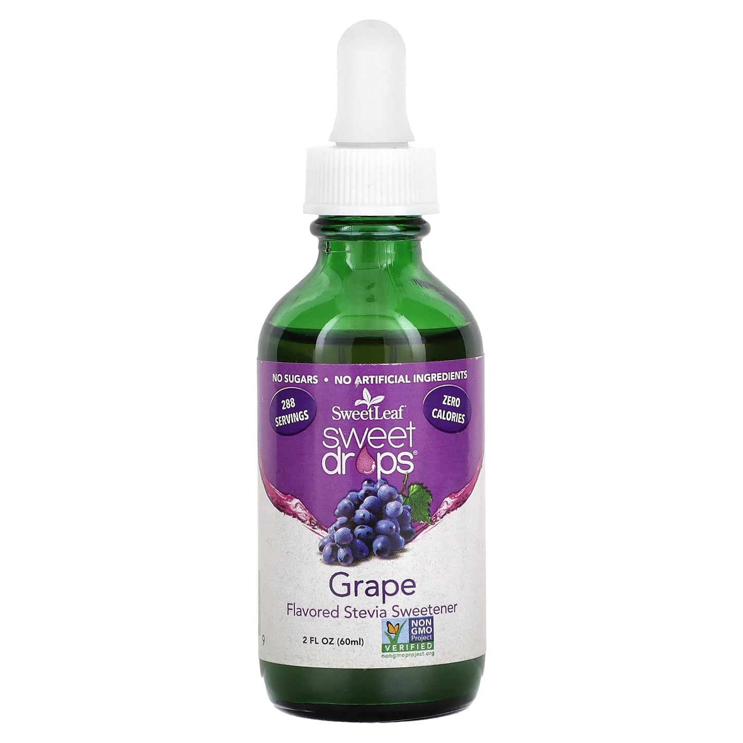 Wisdom Natural-SweetLeaf-Sweet Drops-Grape-2 fl oz (60 ml)