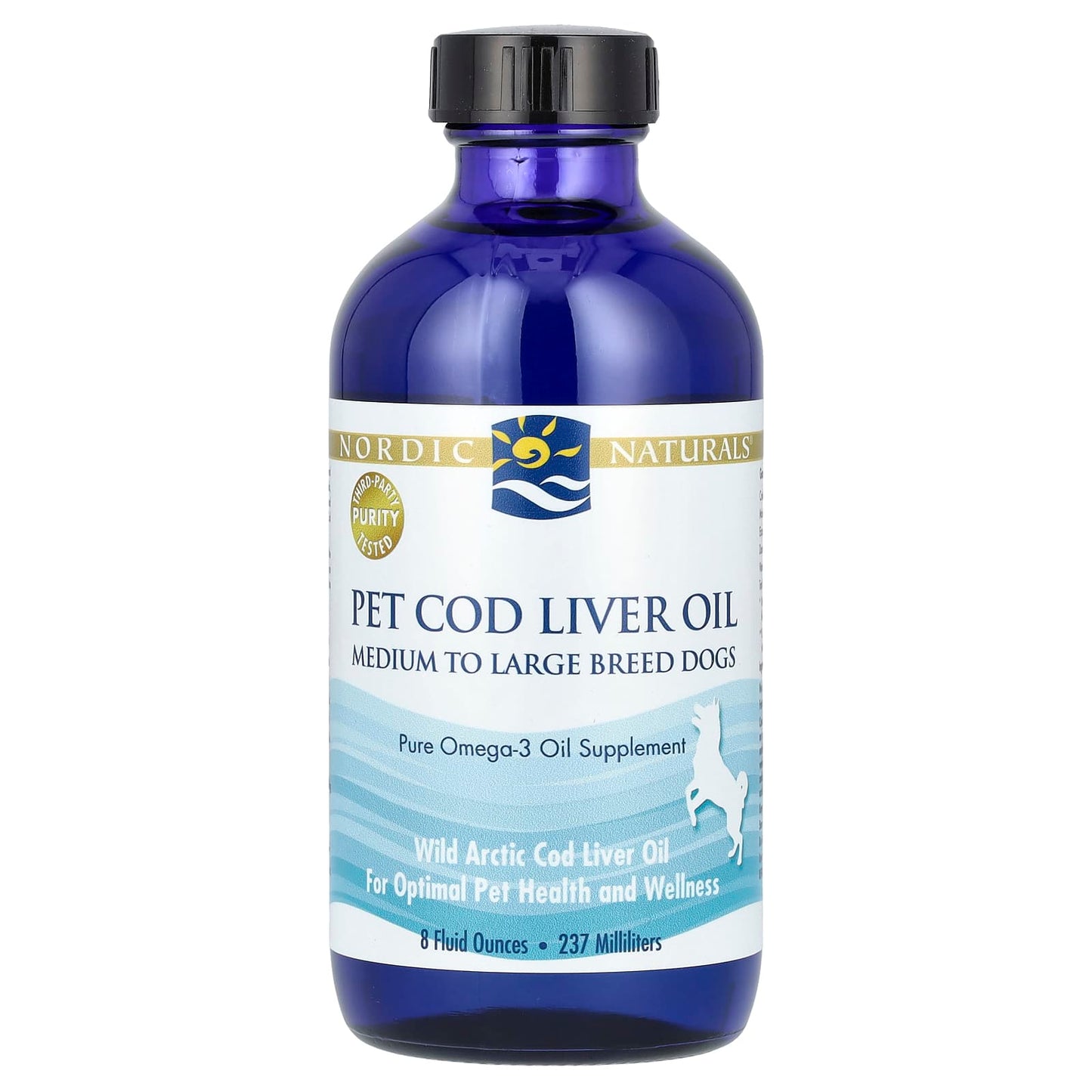 Nordic Naturals-Pet Cod Liver Oil-Medium to Large Breed Dogs-8 fl oz (237 ml)