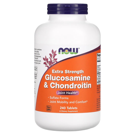 NOW Foods-Glucosamine & Chondroitin-Extra Strength-240 Tablets