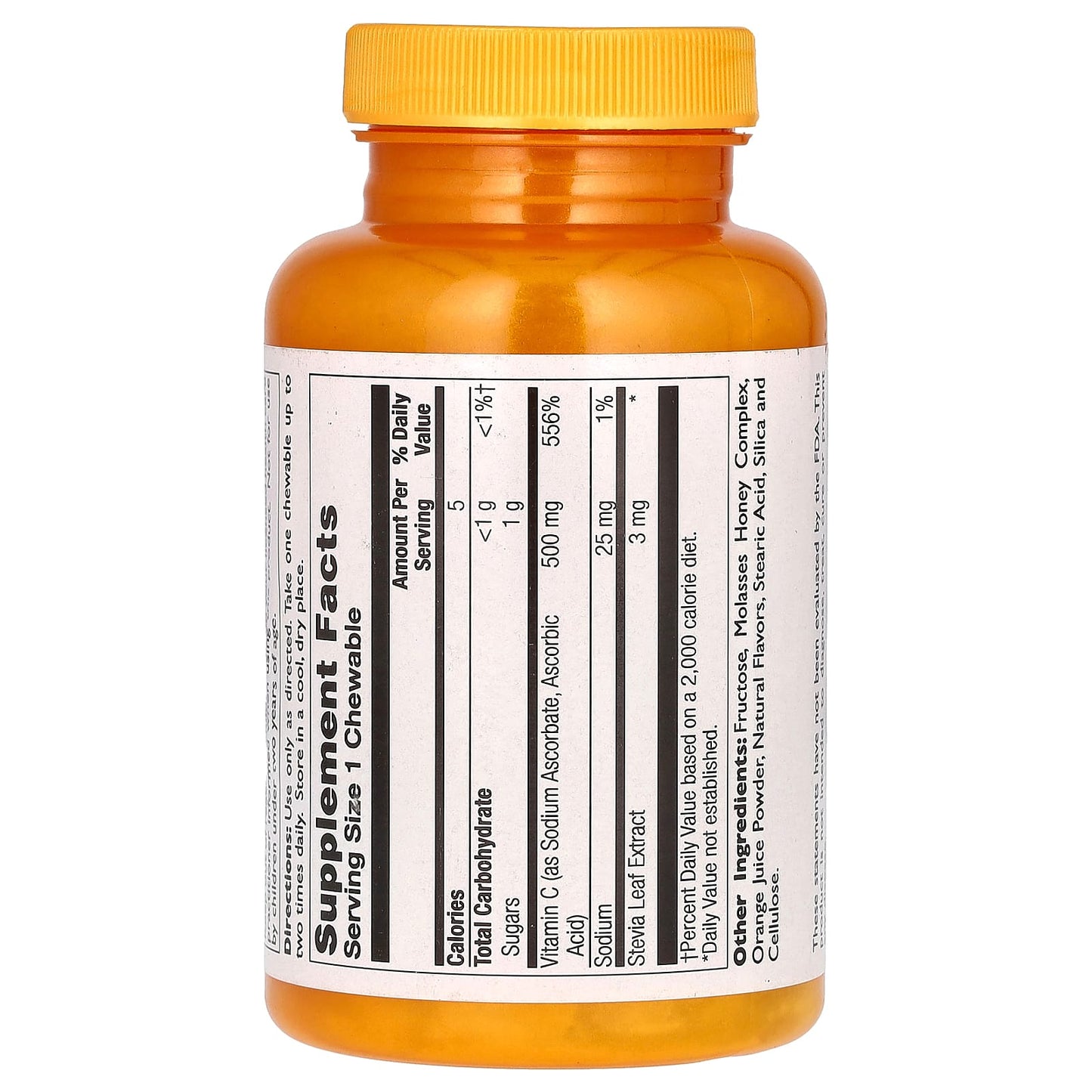 Thompson, C Chewable, Natural Orange, 500 mg , 60 Chewables