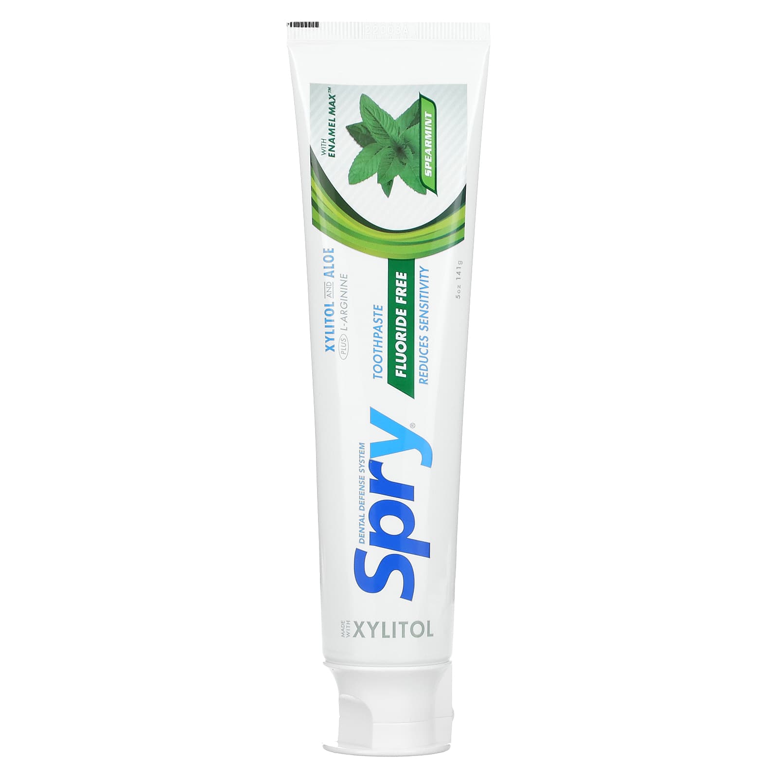 Xlear-Natural Spry Toothpaste-Fluoride Free-Spearmint-5 oz (141 g)